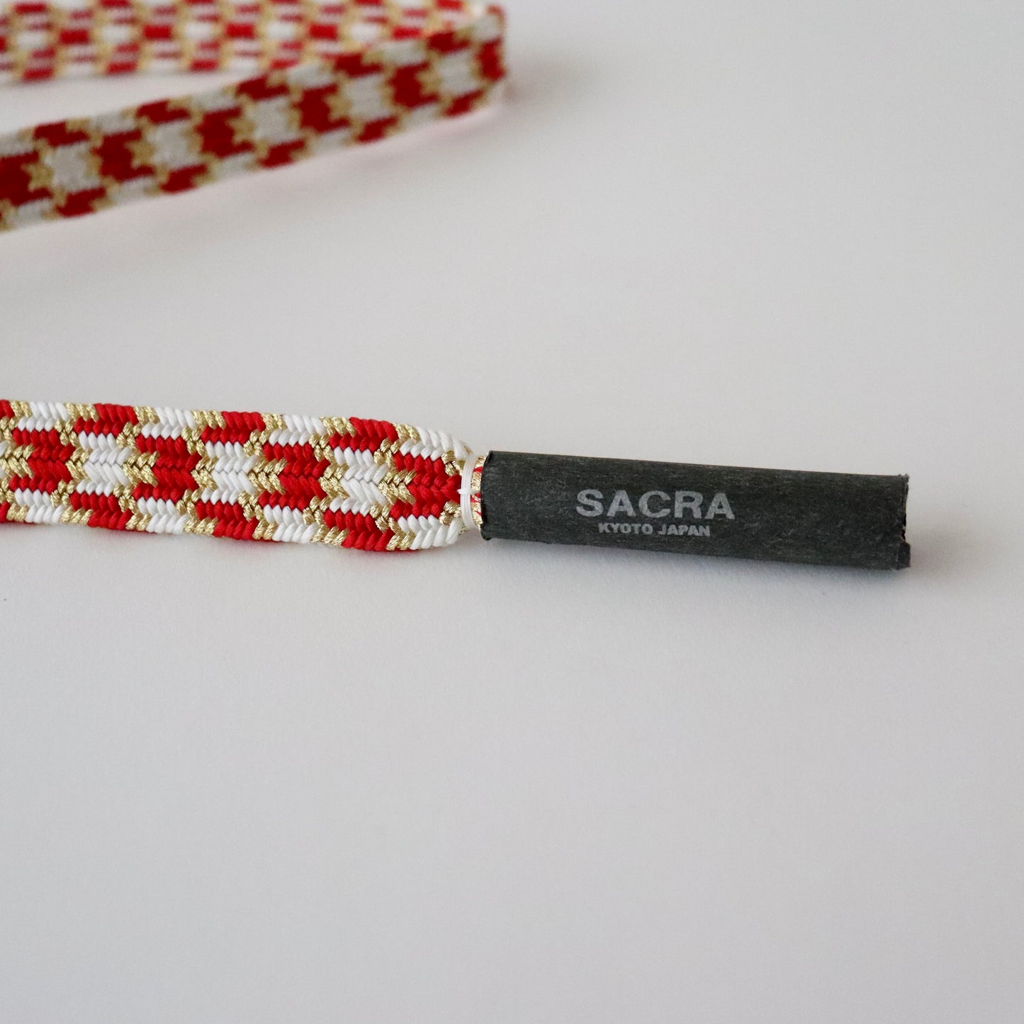 帯締め「貝ノ口変わり亀甲 - rd」和小物さくら