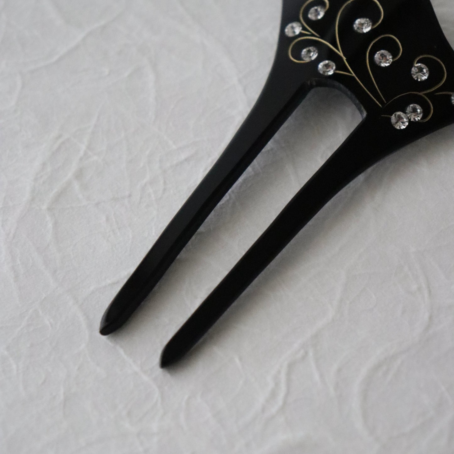 かんざし「唐草 blk」大原商店