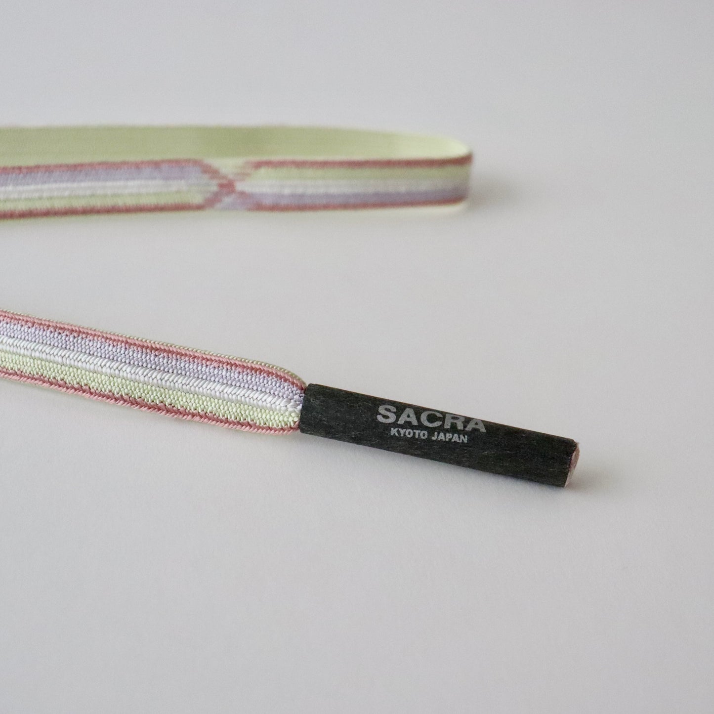 帯締め「高麗組表経巻柄裏無地 - lt.grn」和小物さくら