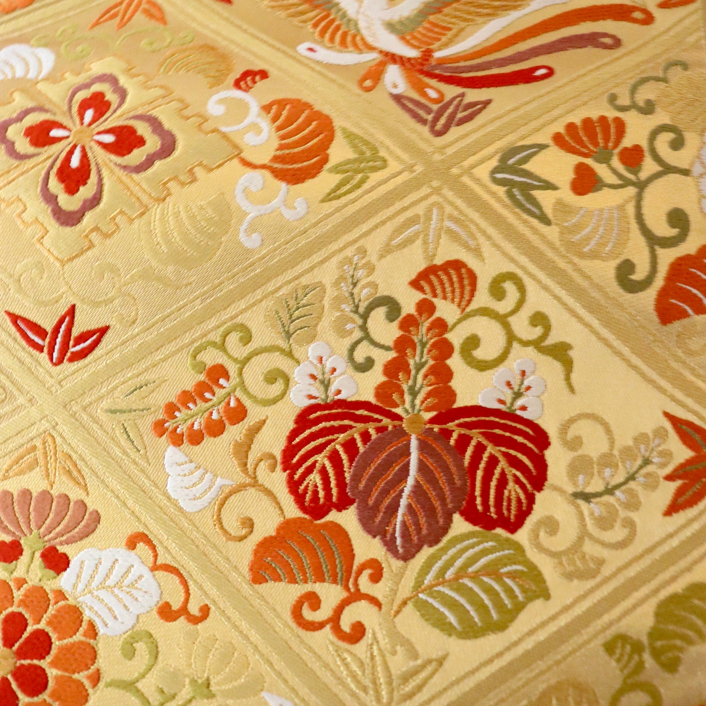 袋帯「慶長格天文」梅垣織物