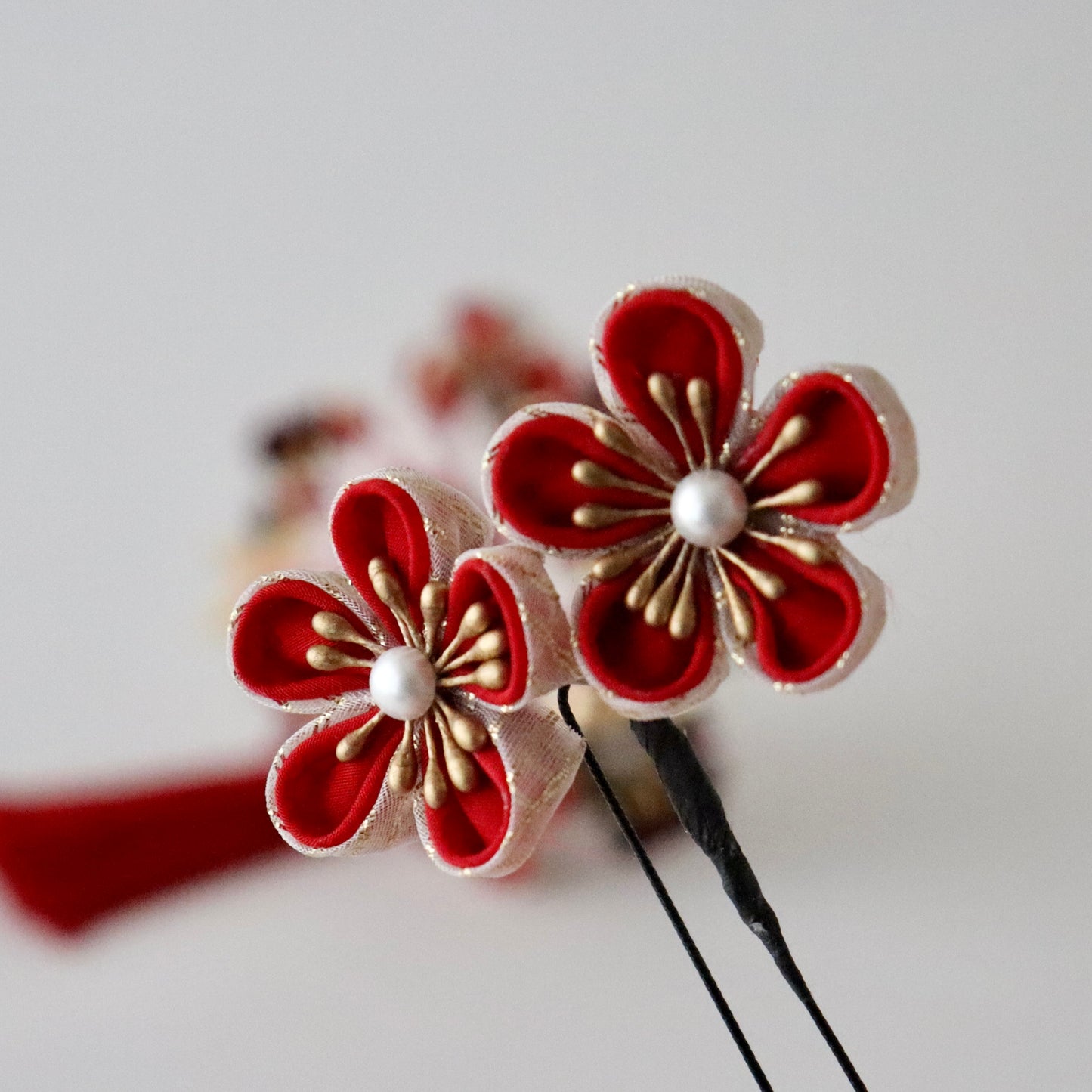 髪飾り「つまみ細工 - 九重花」大原商店