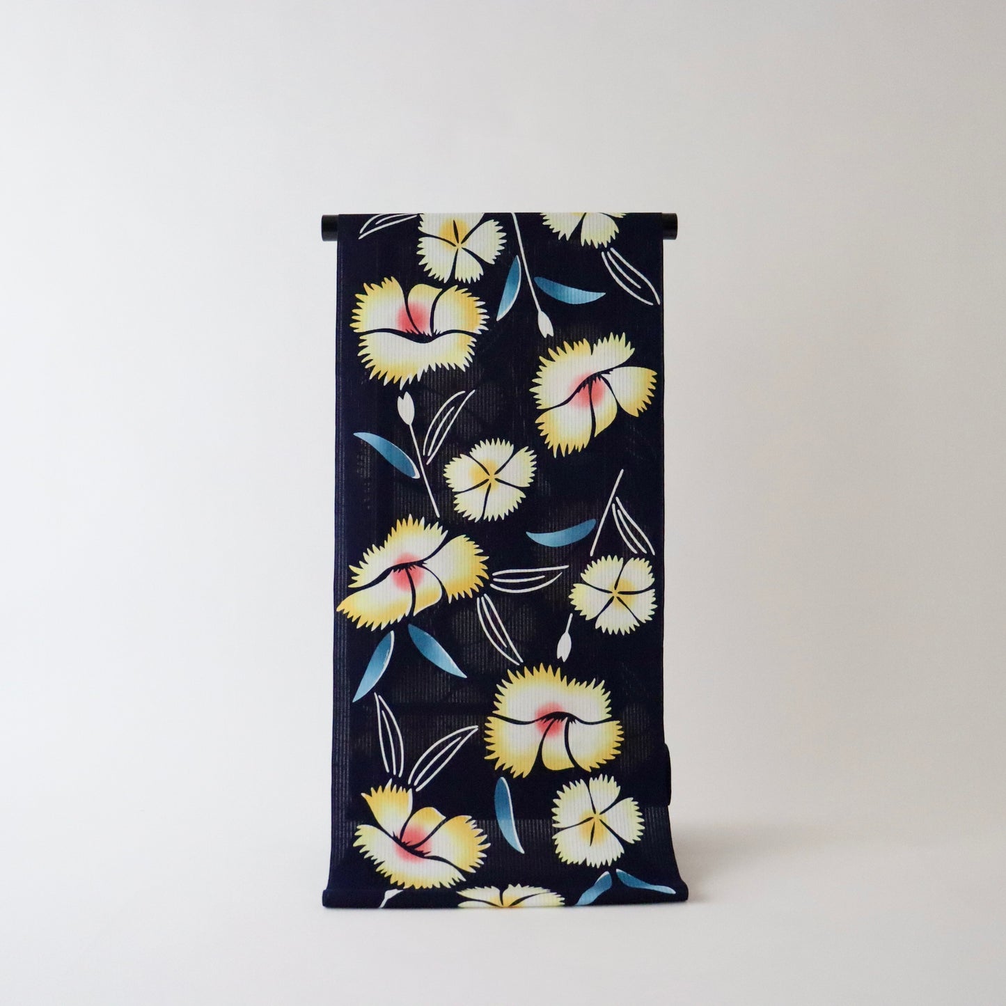 綿竪絽ゆかた「撫子」三勝