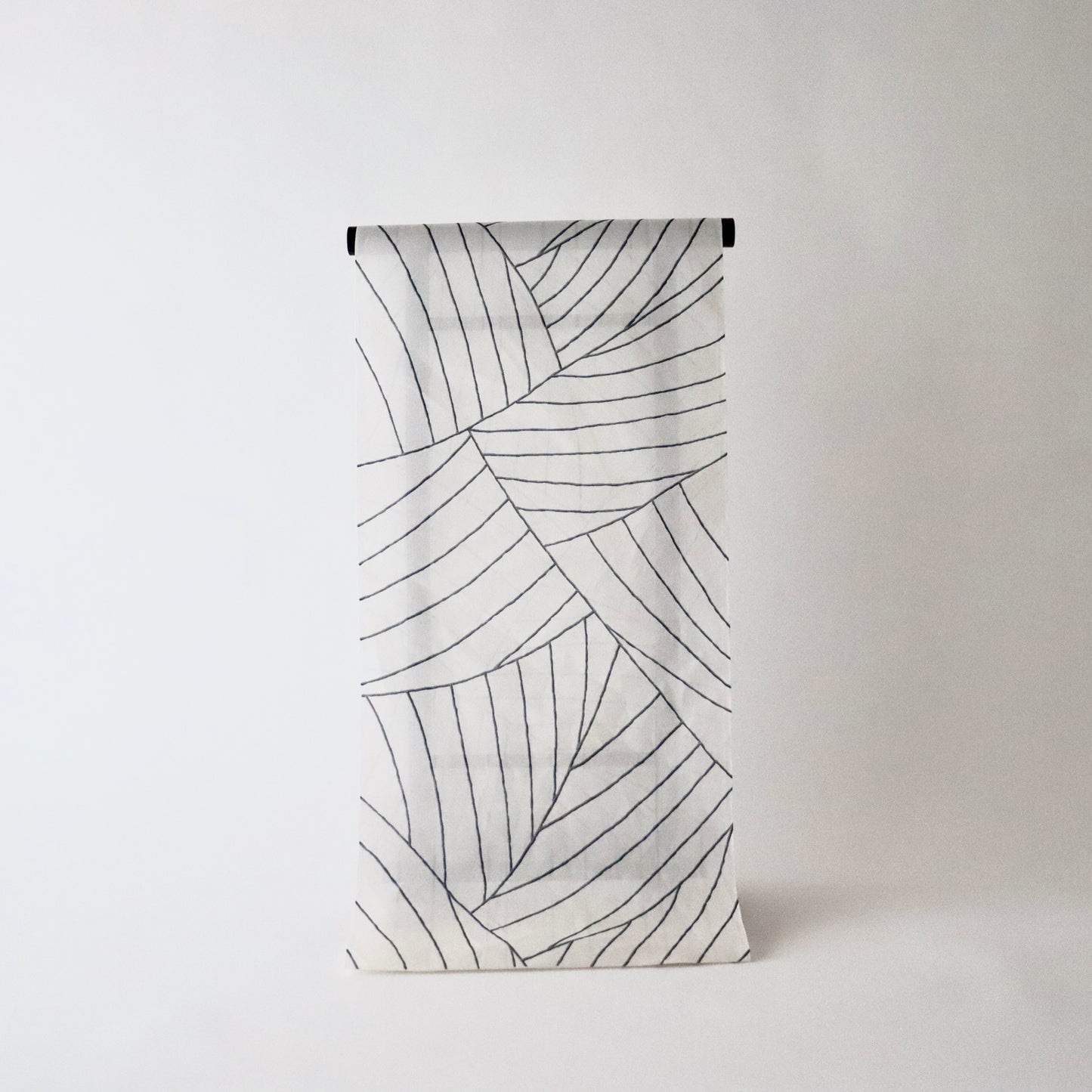 綿縮緬ゆかた「新裂取波横段 - キングサイズ」紫織庵