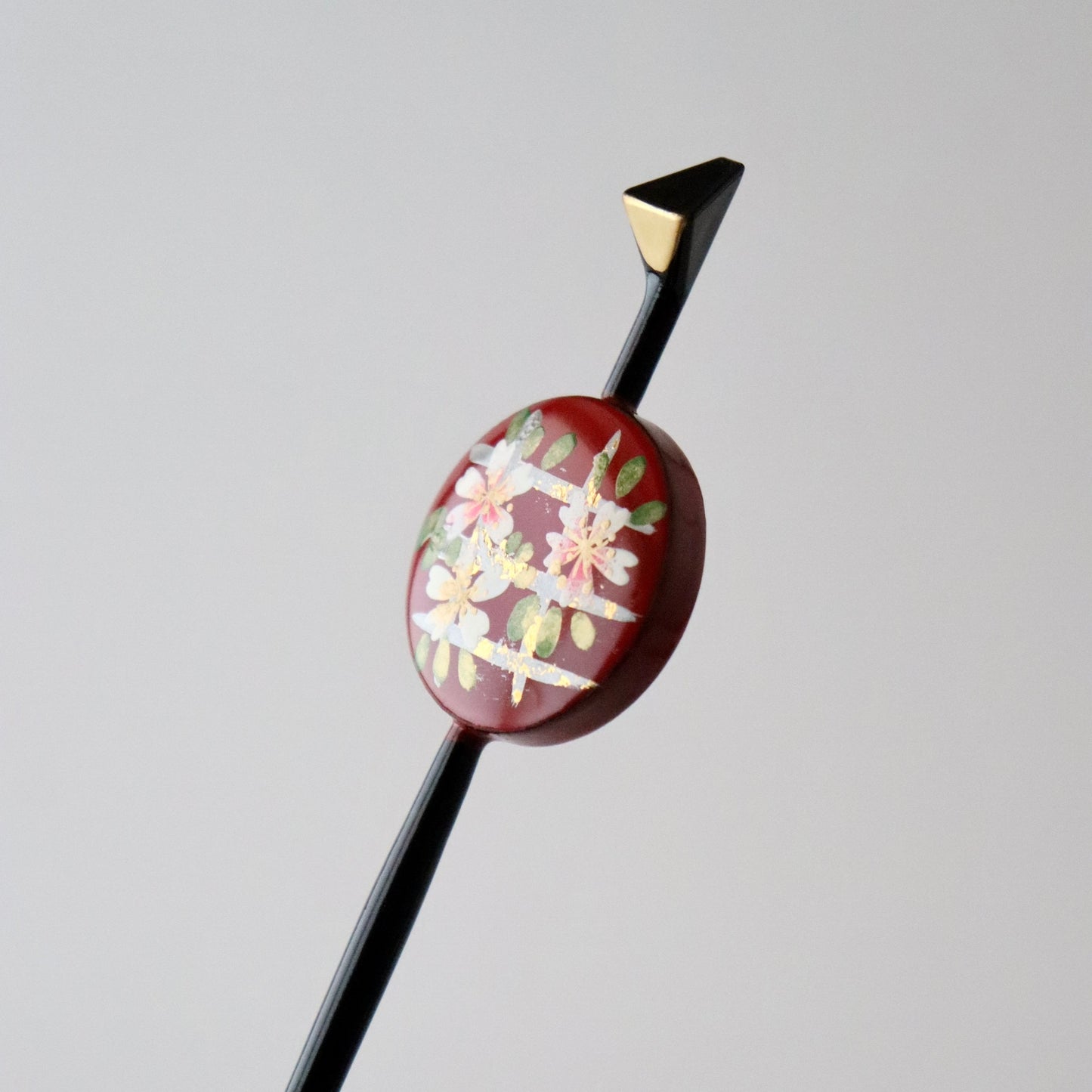 かんざし「平打ち 格子桜」大原商店