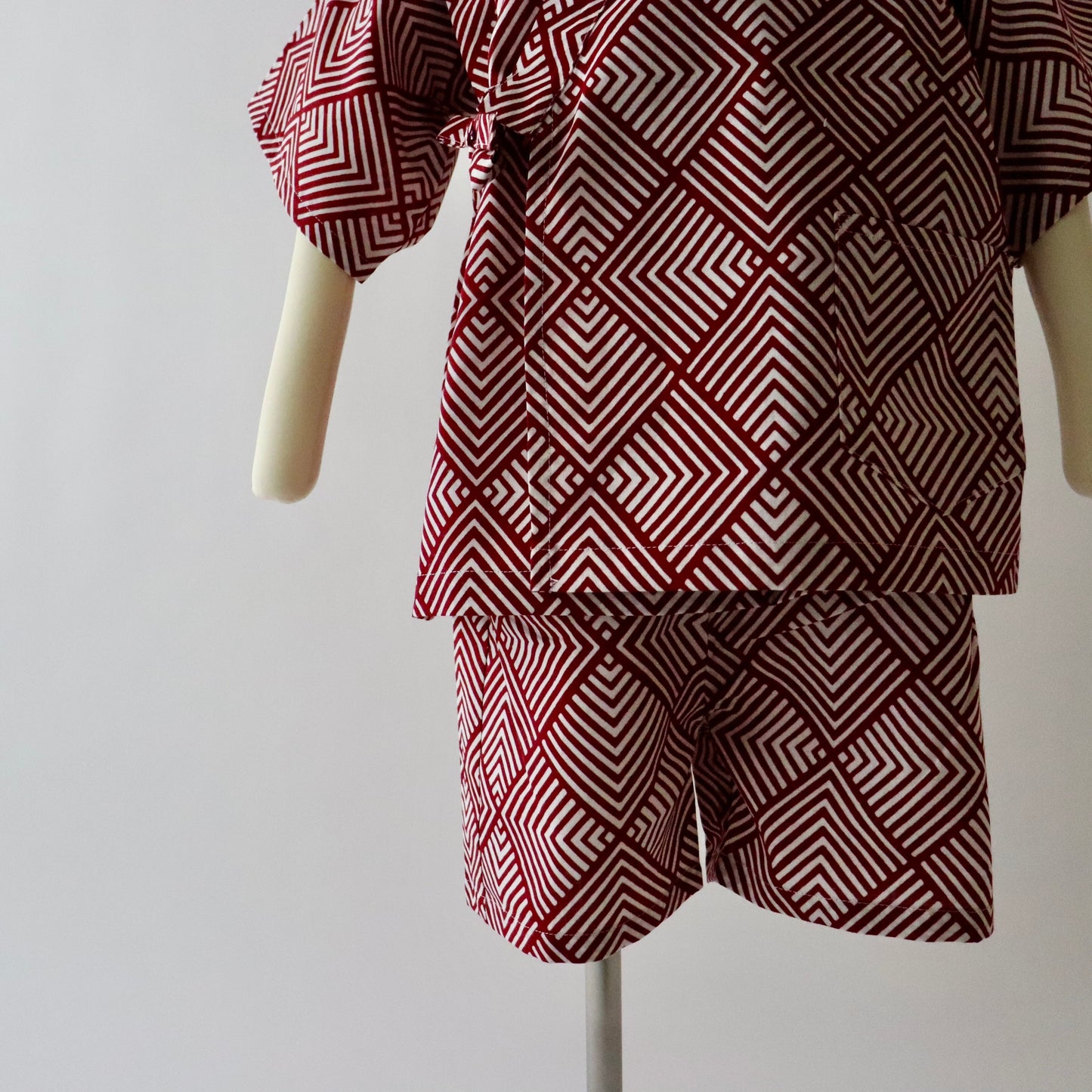 お子様甚平「松菱」身長110cm前後向け