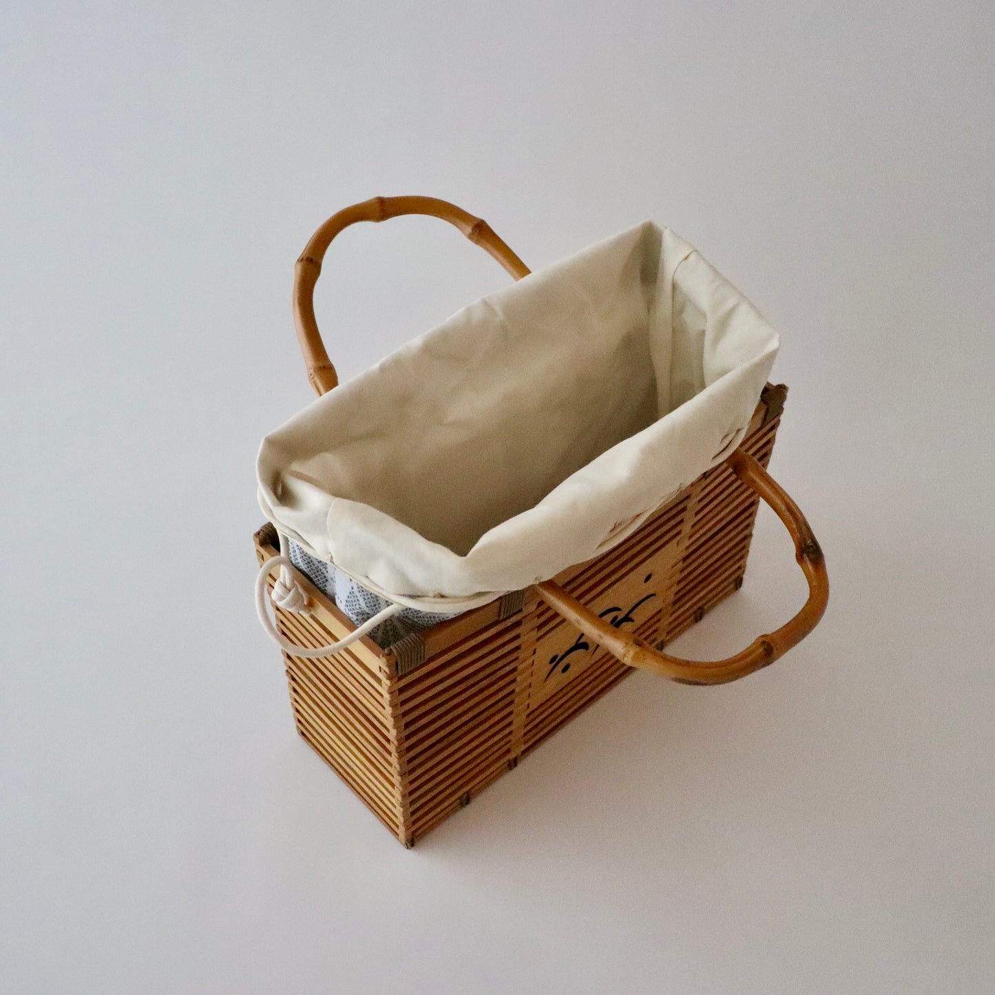 籠バッグ「露芝 - gry」大原商店