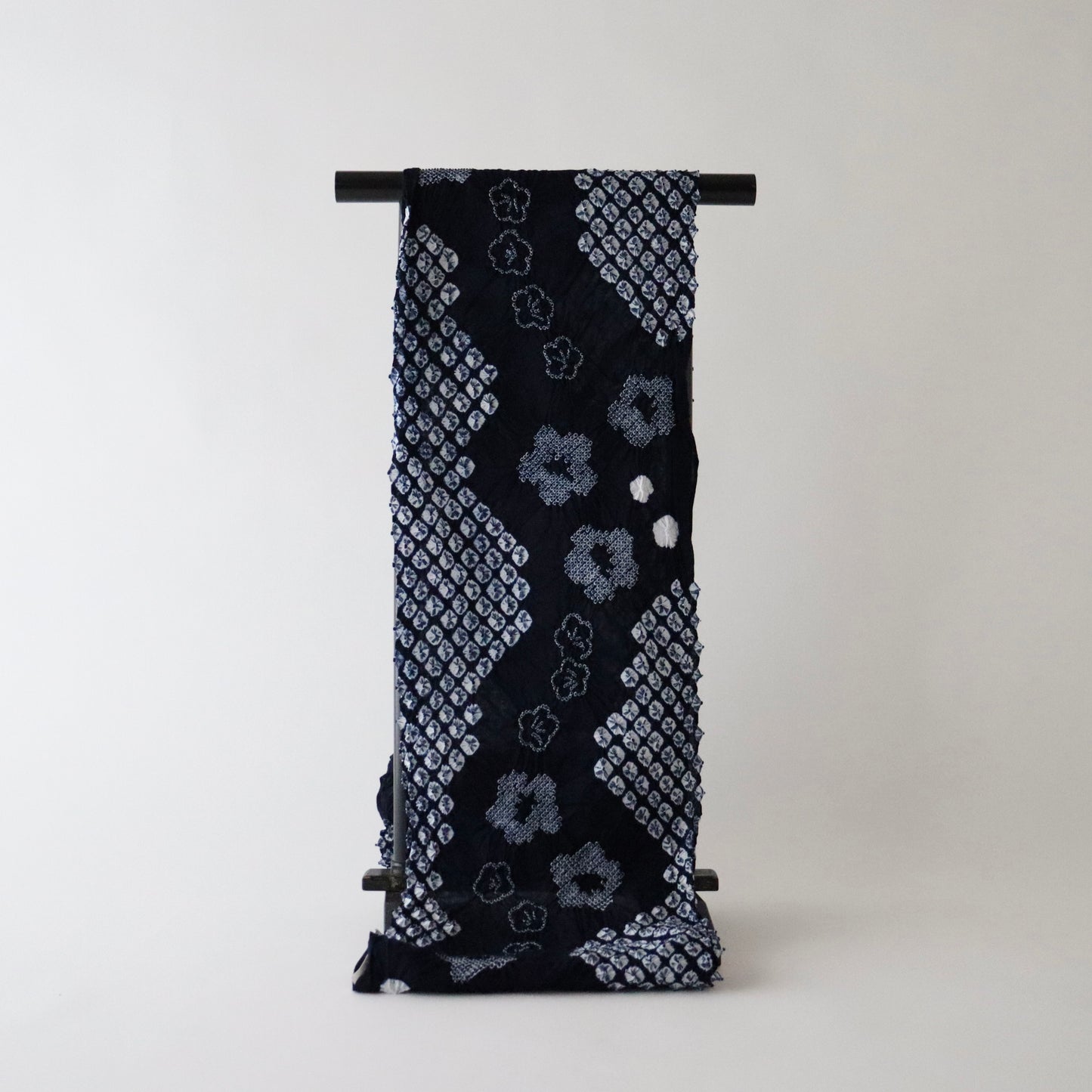 絞染ゆかた「流花」花しぼり