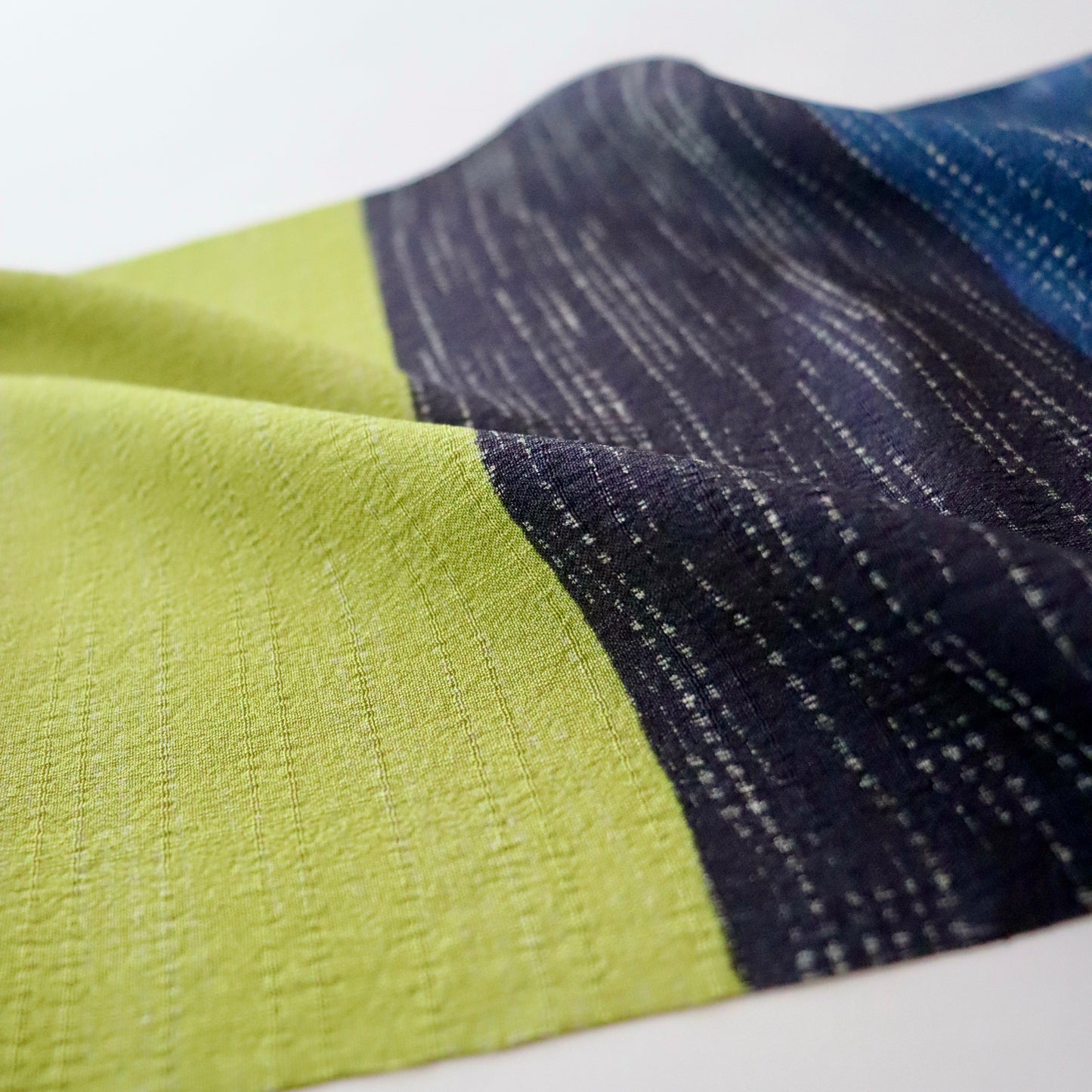 帯揚げ「段染め抜染柄 -nvy/grn」和小物さくら