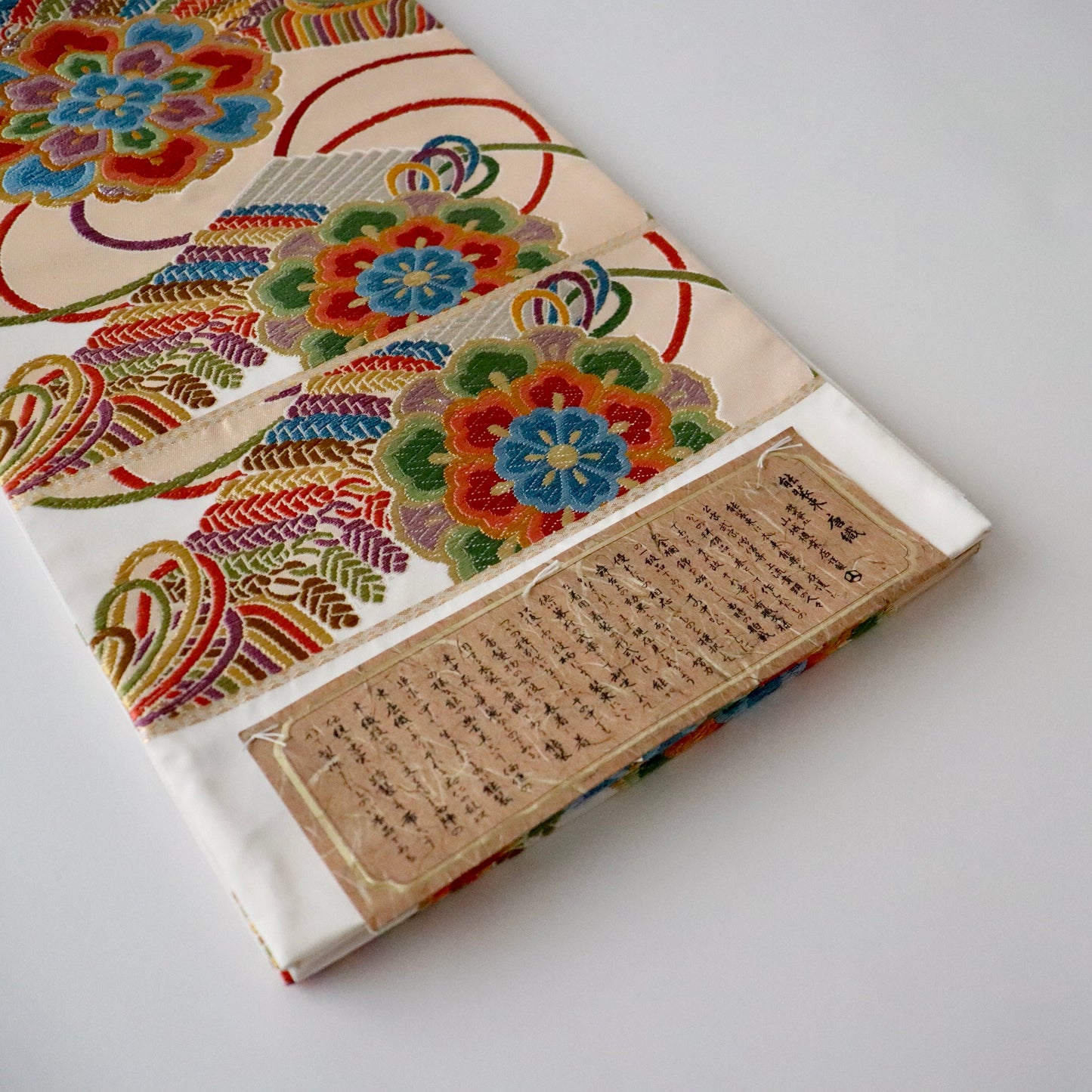 袋帯「雲錦檜扇華文」山城機業店