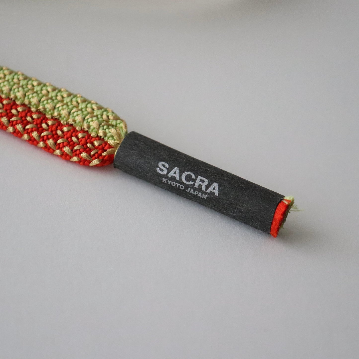 帯締め「内記二本合せ金霰撚房 - rd.grn」 和小物さくら