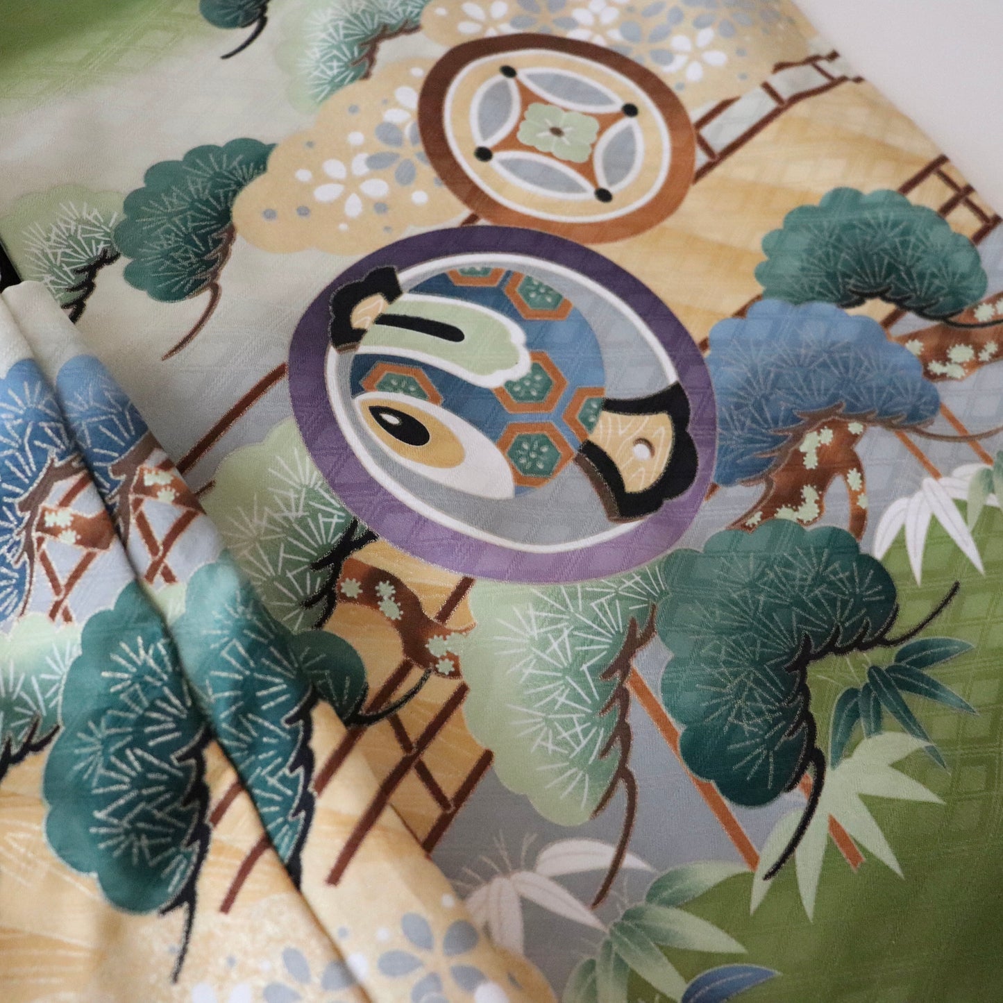 五歳 御祝着セット「兜に丸文」