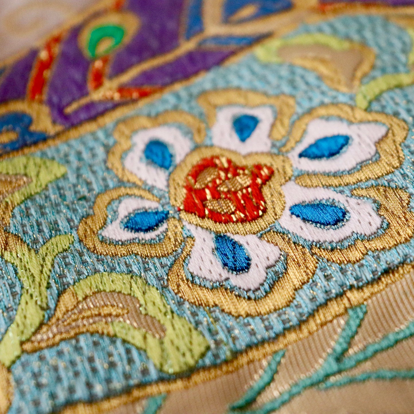 袋帯「上品錦 - 初陣」高島織物