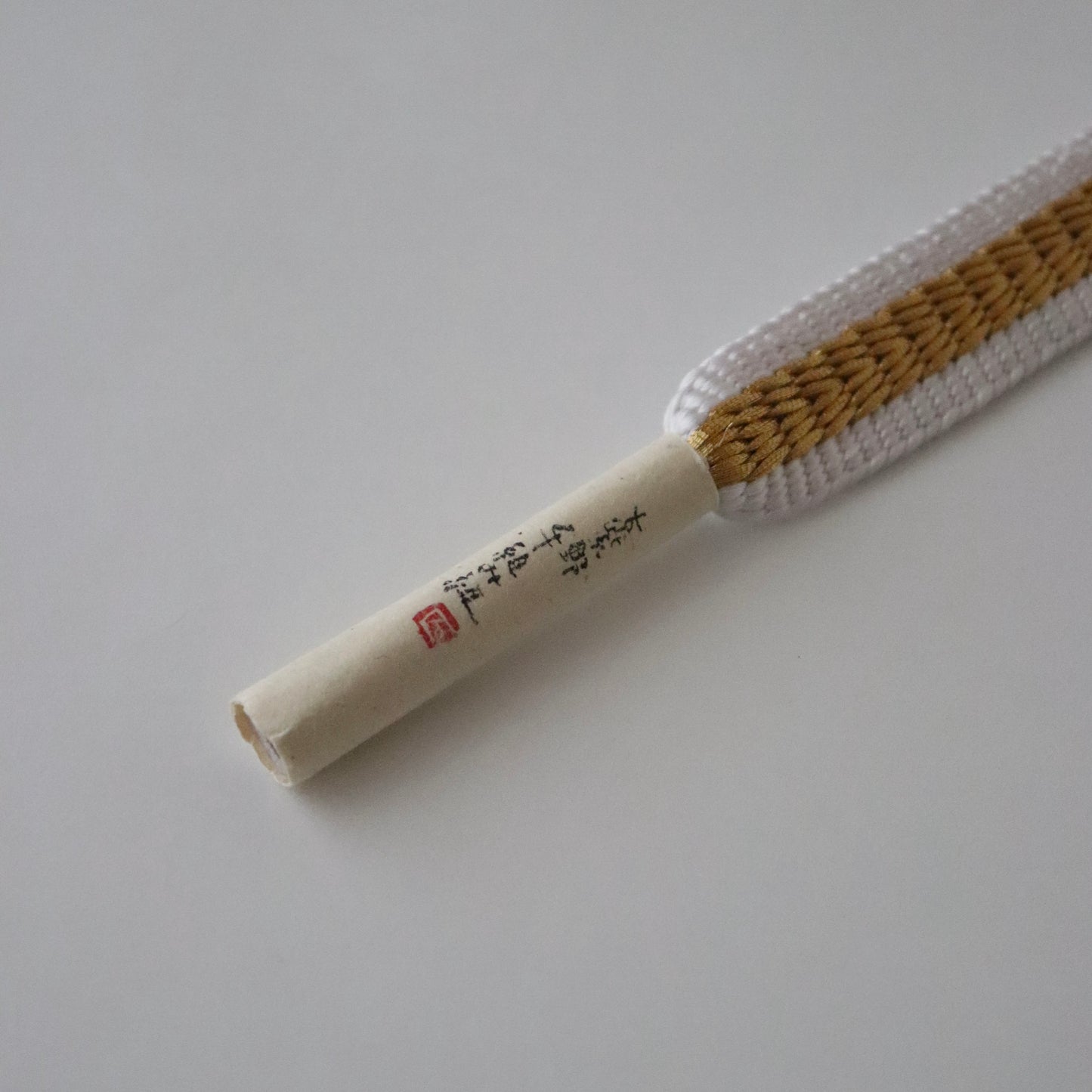 帯締め「三段綾竹組 - 君ヶ袖 wht」大原商店