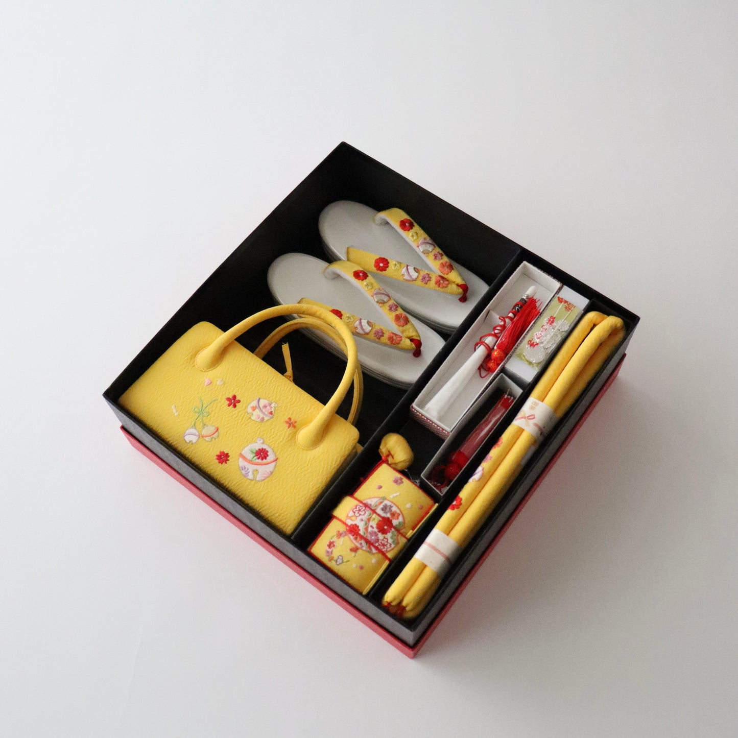 七歳向け「小物6点セット / 鈴 yel」和装小物やまざき