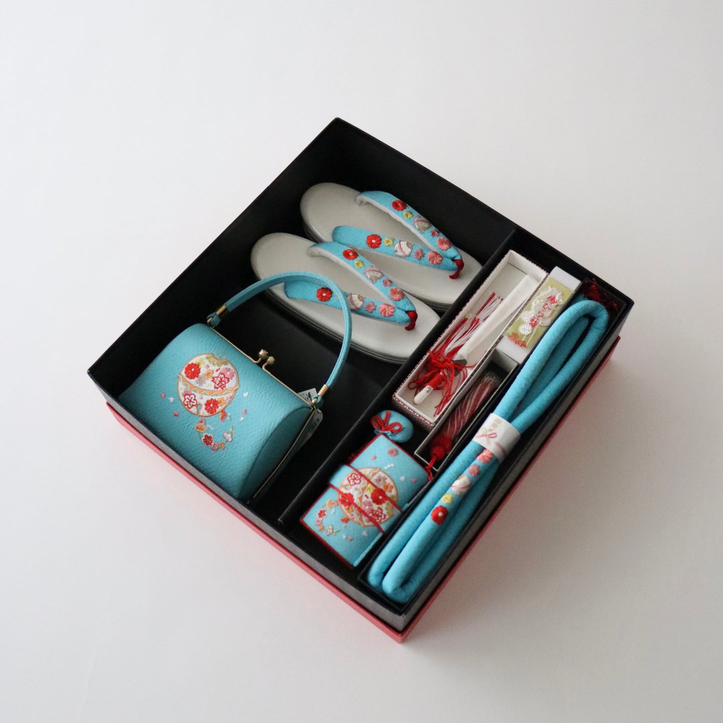 七歳向け「小物6点セット / 鈴 turq」和装小物やまざき