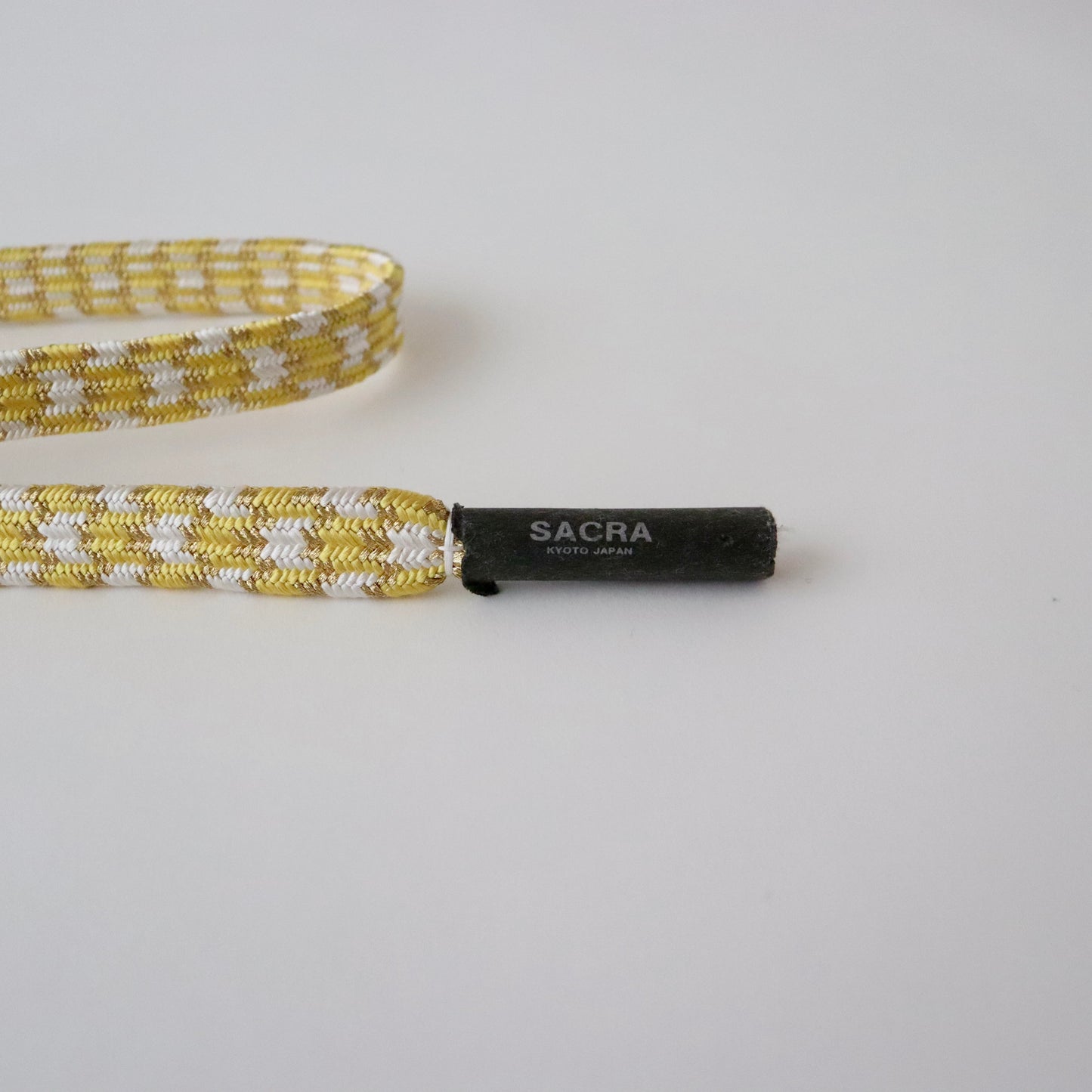 帯締め「貝ノ口変わり亀甲 - yel」和小物さくら