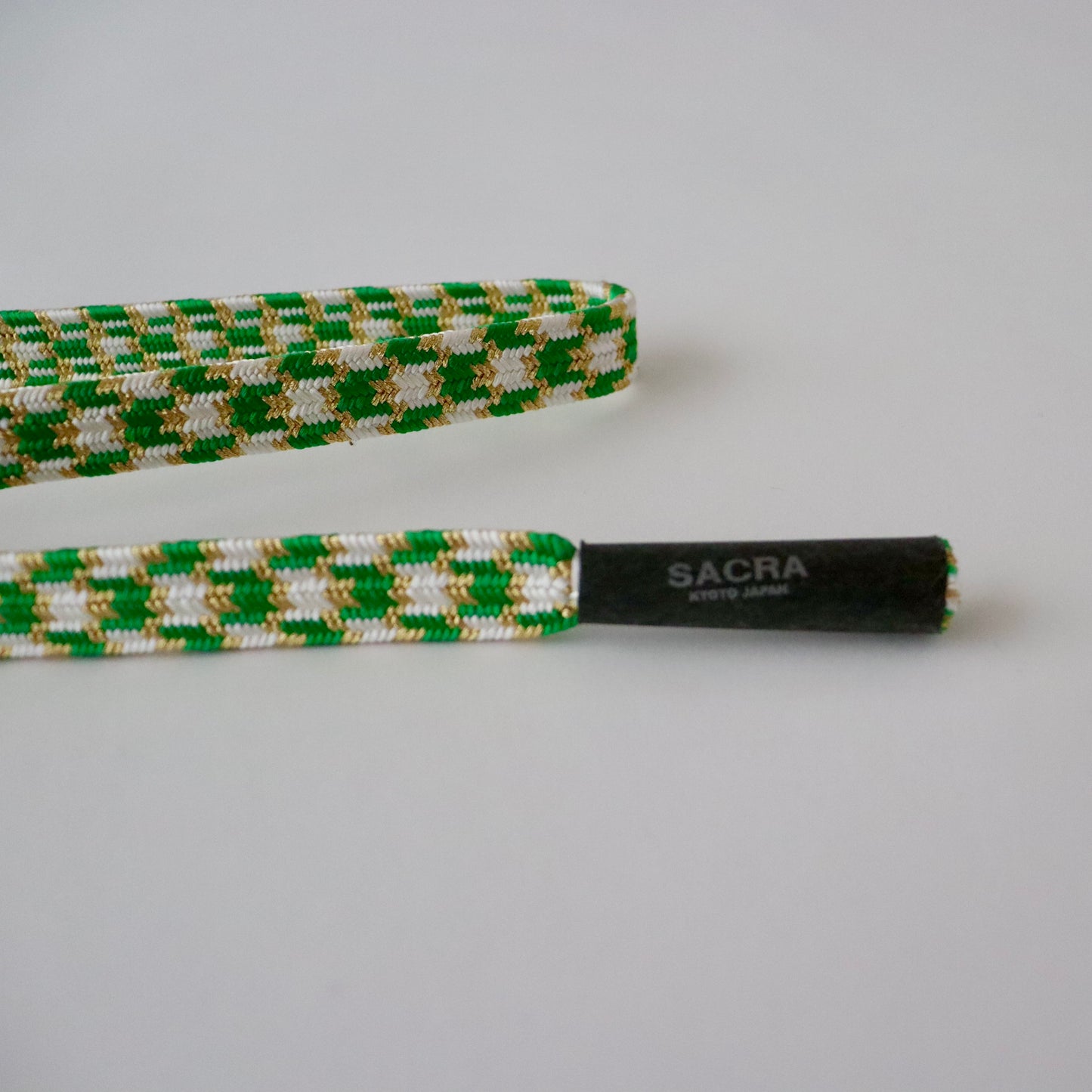 帯締め「貝ノ口変わり亀甲 - grn」和小物さくら