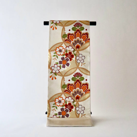 袋帯「輪繋華文」岡文織物