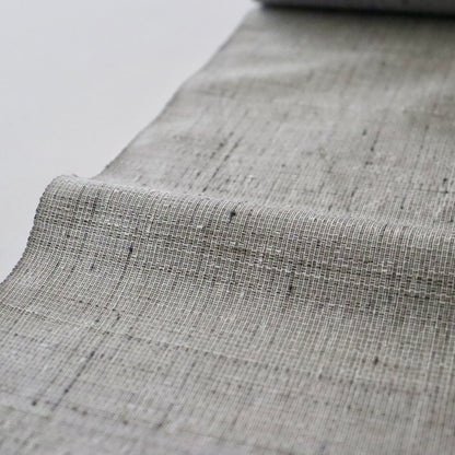 小千谷紬「小田島格子/濃墨」おだきん - 小田島克明