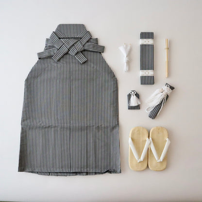 五歳 御祝着セット「雲取に松波」藤井寛/富宏染工