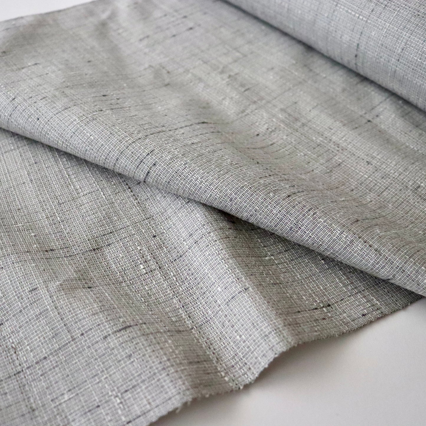 小千谷紬「小田島格子/濃墨」おだきん - 小田島克明