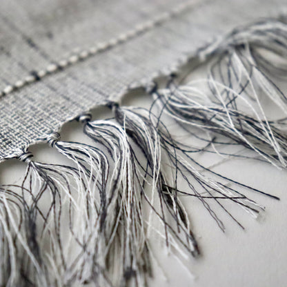 小千谷紬「小田島格子/濃墨」おだきん - 小田島克明