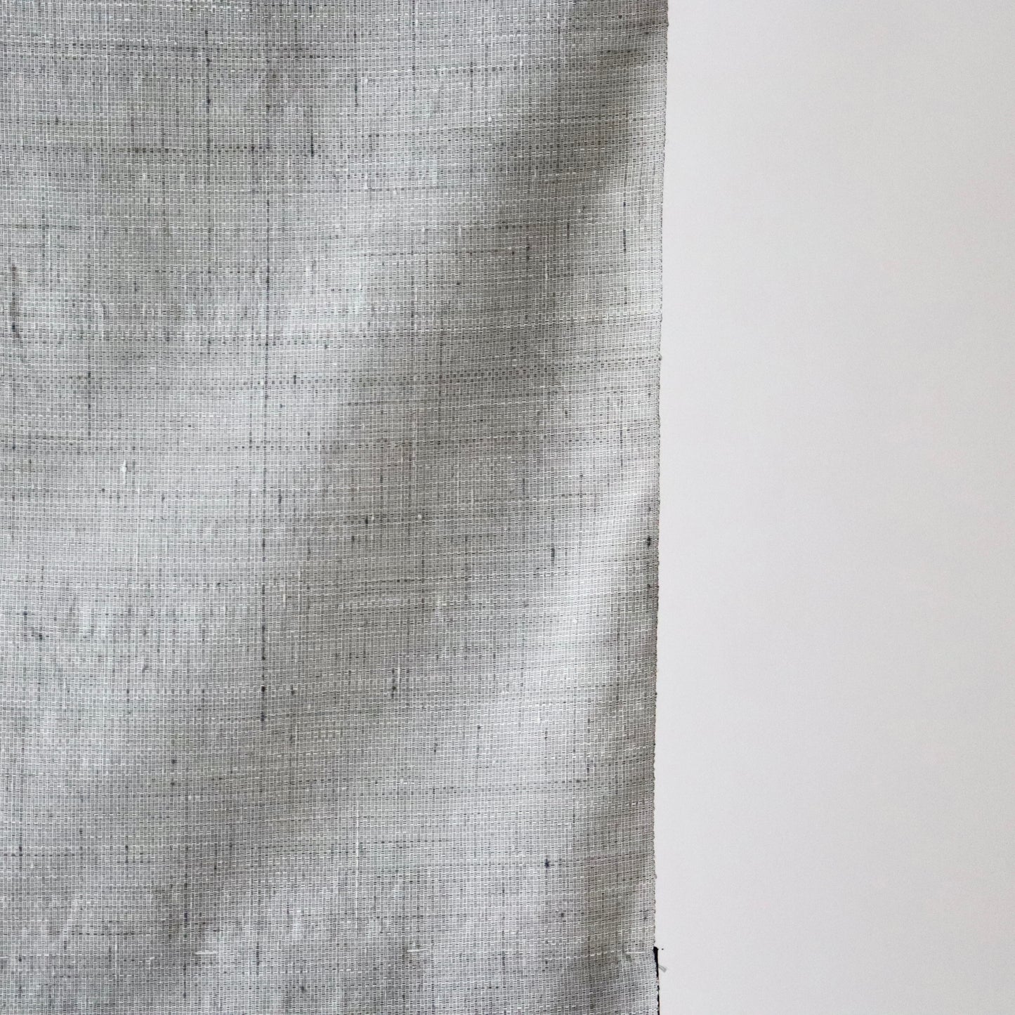 小千谷紬「小田島格子/濃墨」おだきん - 小田島克明