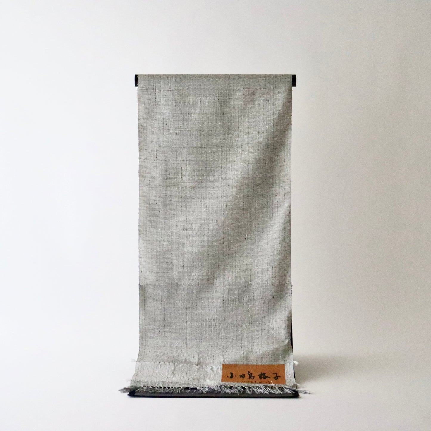 小千谷紬「小田島格子/濃墨」おだきん - 小田島克明