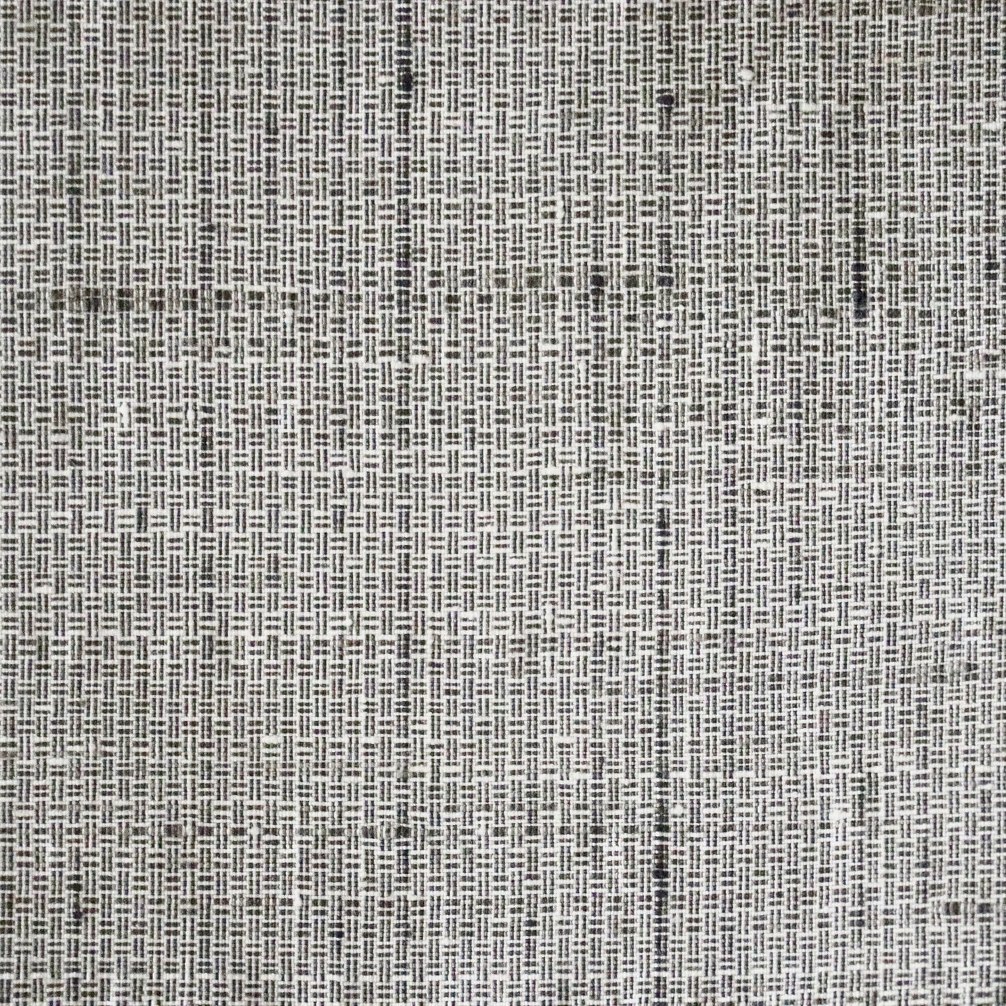 小千谷紬「小田島格子/濃墨」おだきん - 小田島克明