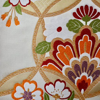 袋帯「輪繋華文」岡文織物