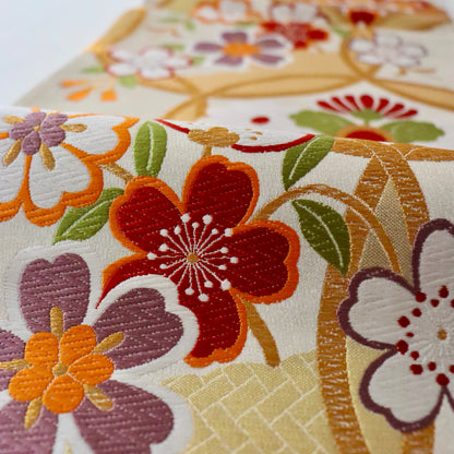 袋帯「輪繋華文」岡文織物