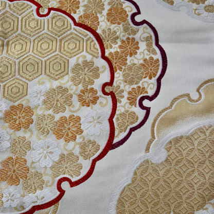 袋帯「雪輪重ね」岡文織物