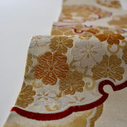 袋帯「雪輪重ね」岡文織物