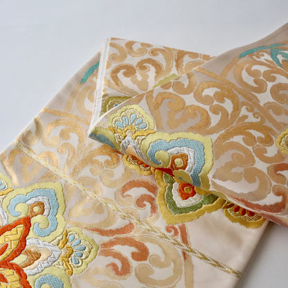 袋帯「伝承錦 - 唐草華文」絲屋善創