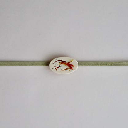 帯留「露芝蜻蛉」