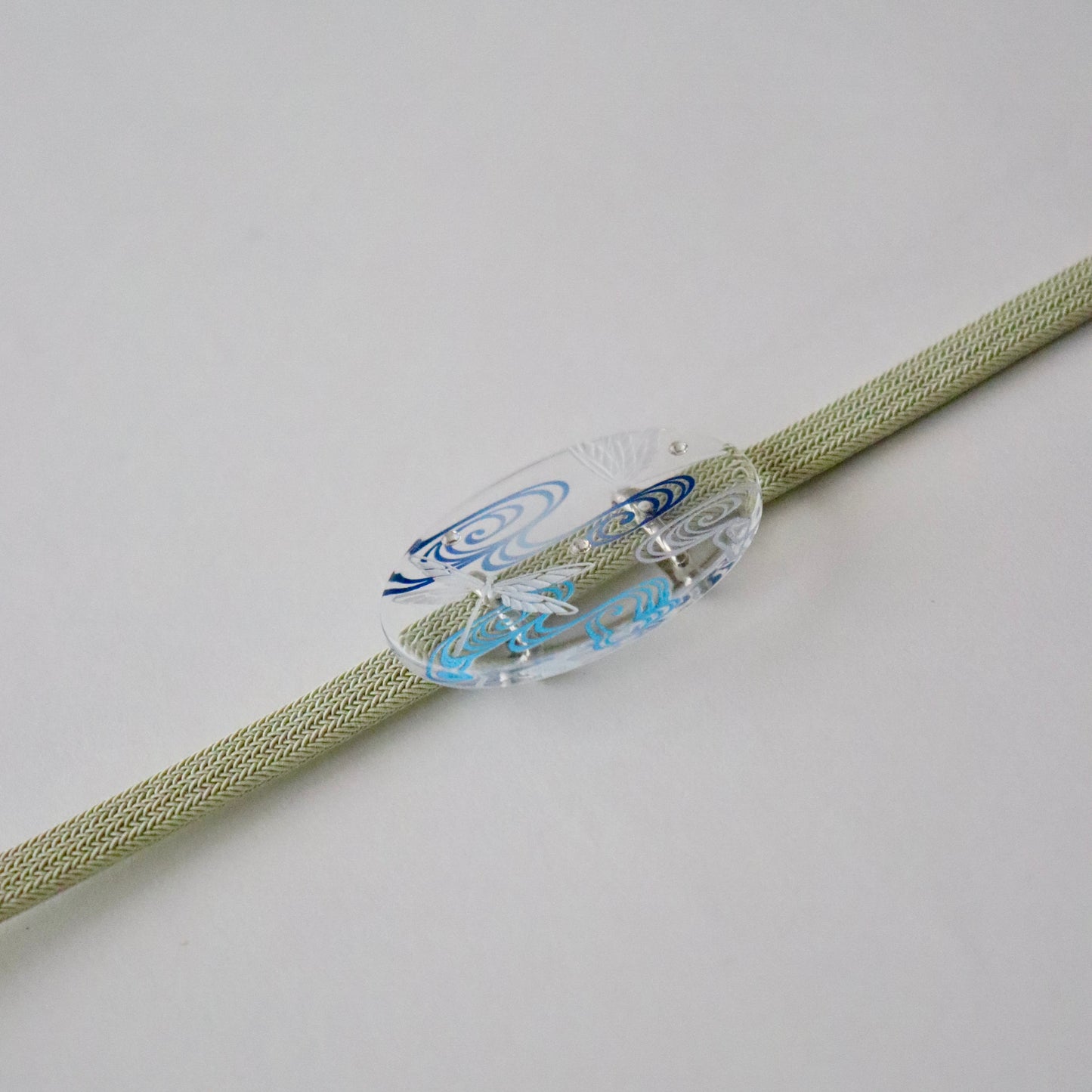 帯留「流水蜻蛉 - bl」大原商店