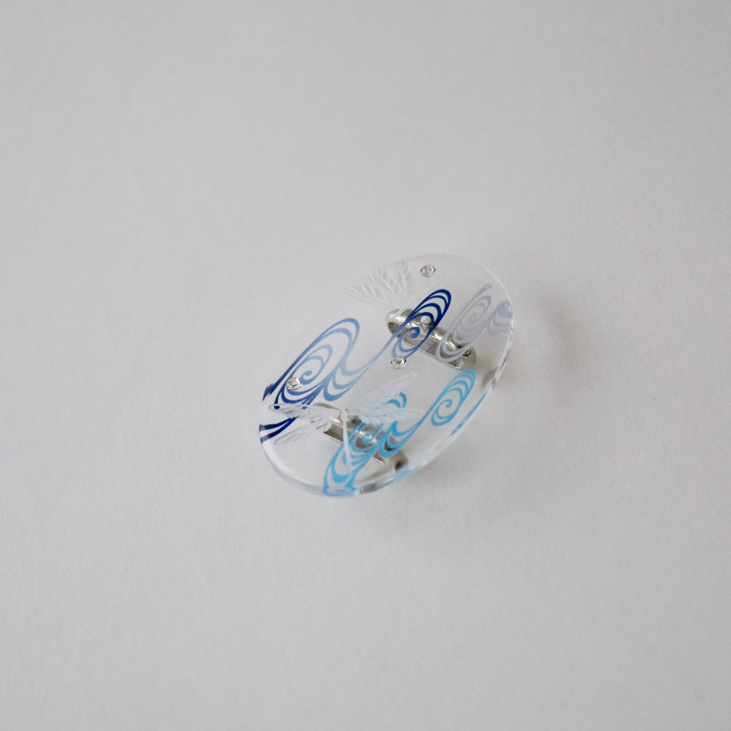 帯留「流水蜻蛉 - bl」大原商店