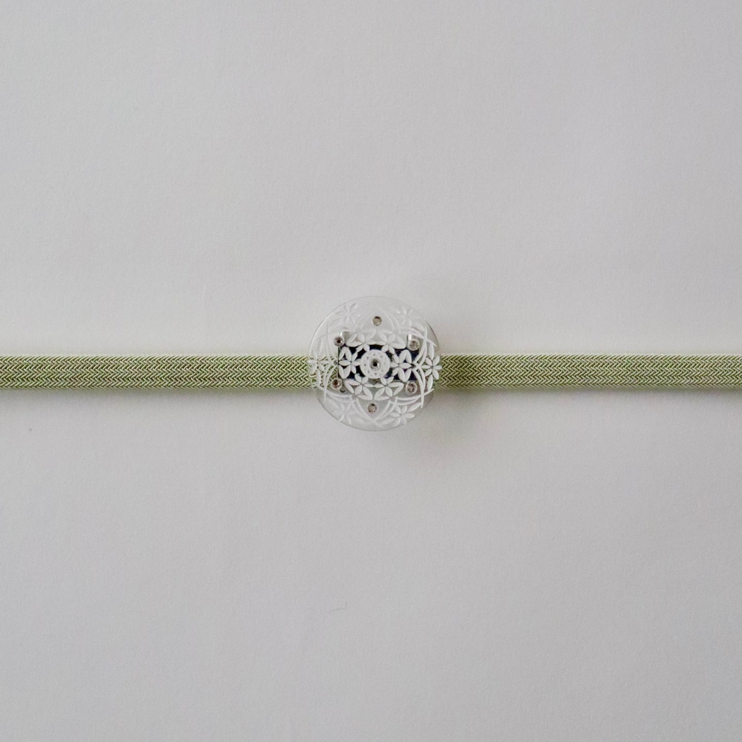 帯留「丸切子 花 - clr」大原商店