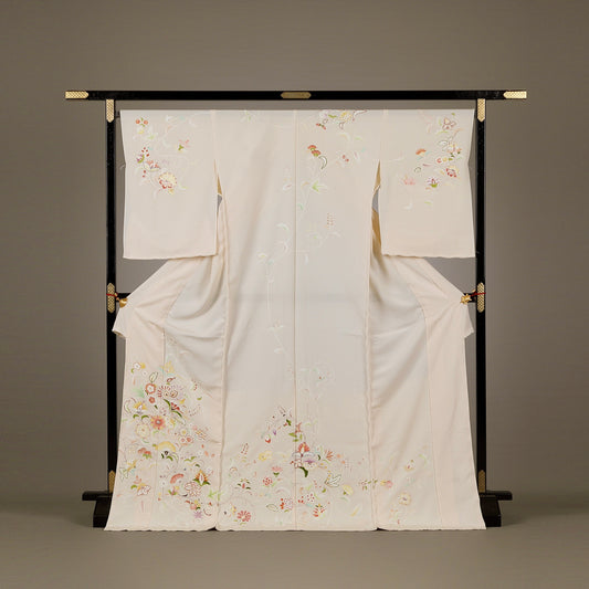 訪問着「手描き京友禅 - 宝相華百花」高橋啓