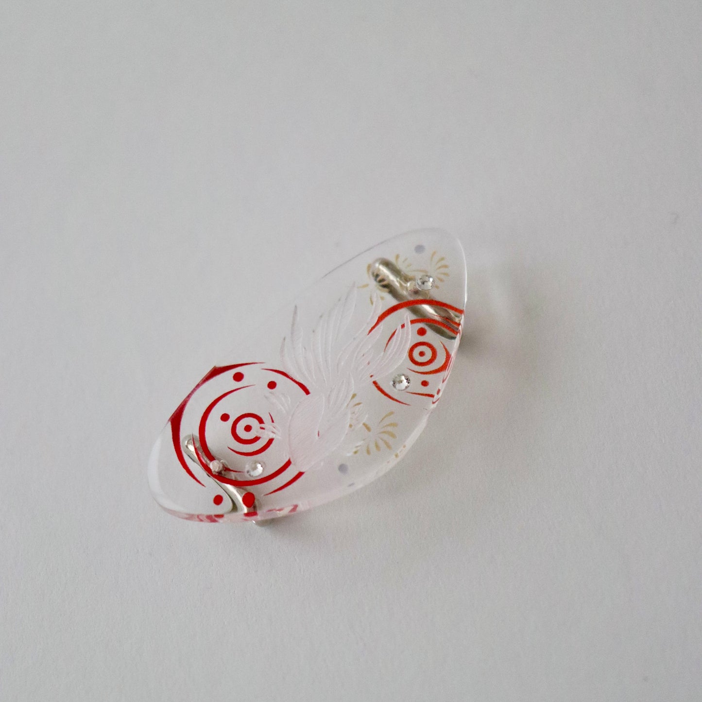 帯留「水紋金魚 - rd」大原商店