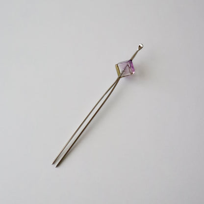 かんざし「クリアキューブ  purp」大原商店
