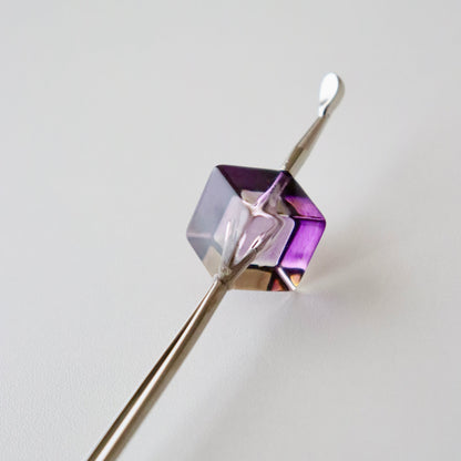 かんざし「クリアキューブ  purp」大原商店