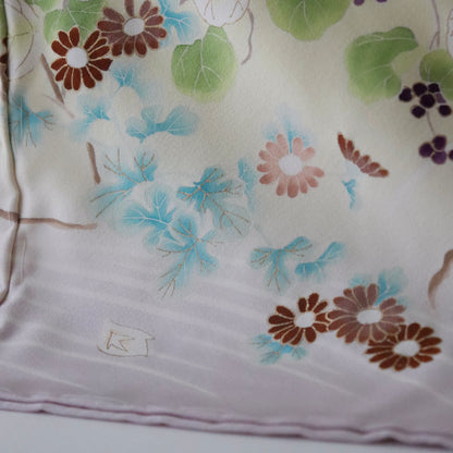 訪問着「手描き京友禅 - 琳派岩草花流水」工芸染匠 成謙