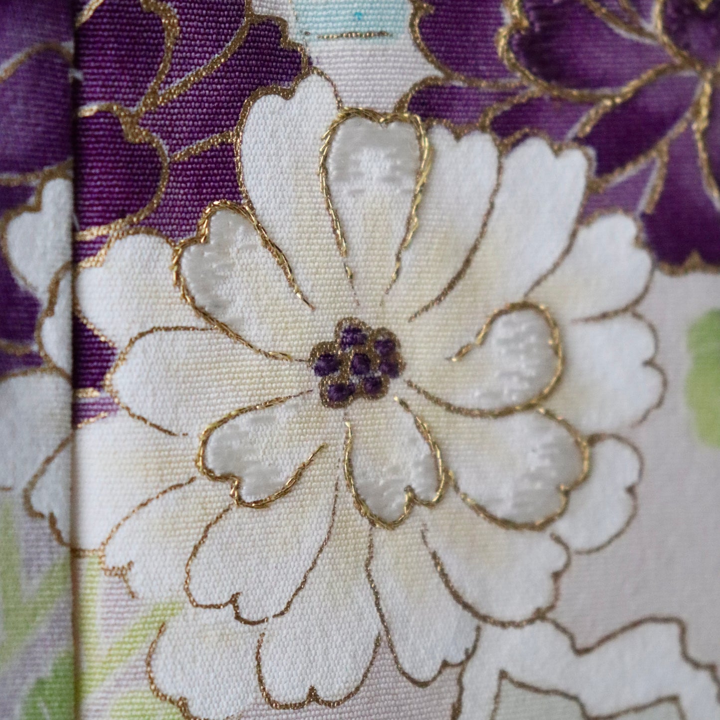 訪問着「手描き京友禅 - 琳派岩草花流水」工芸染匠 成謙