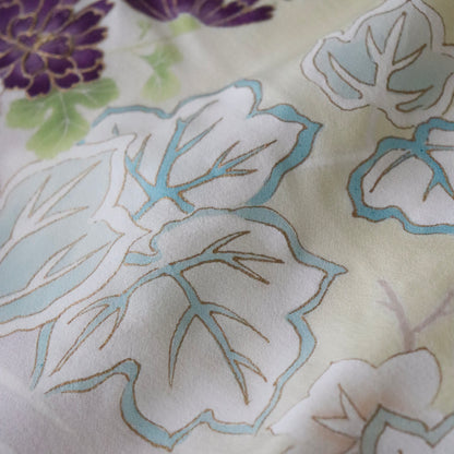 訪問着「手描き京友禅 - 琳派岩草花流水」工芸染匠 成謙