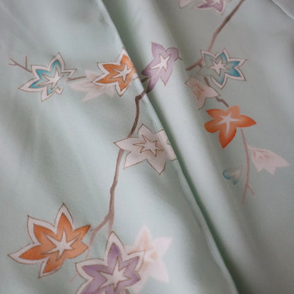 訪問着「手描き京友禅 - 琳派岩草花流水」工芸染匠 成謙