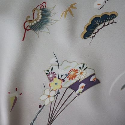 訪問着「手描き京友禅 - 吉祥尽くし」菱健