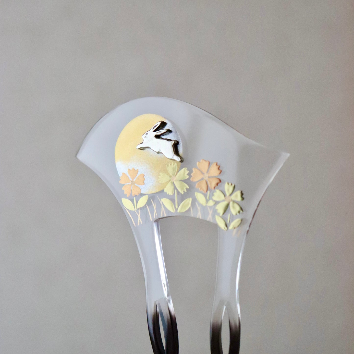 かんざし「月兎と撫子」大原商店