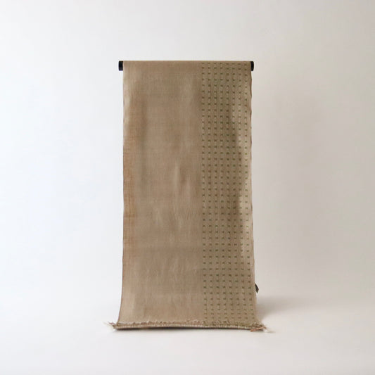 本場結城縮「大正絣 花緑青」小倉商店