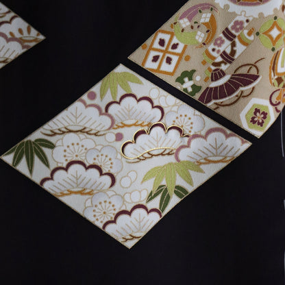 訪問着「手描き友禅 - 菱取り吉祥文」